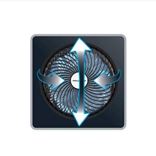 Rowenta 360 Compact Force Air Oscillating Fan-Black