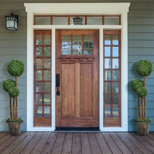 Costway 4’Artificial Topiary Triple Ball Tree Plant Outdoor Indoor UV Resistant