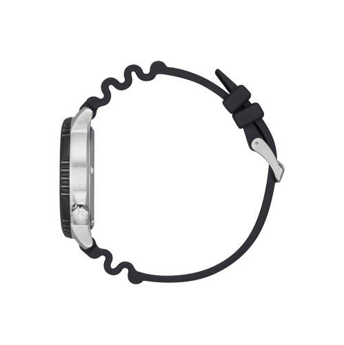 Montre Promaster Dive Eco-Drive pour hommes de Citizen 44 mm avec boîtier en acier inoxydable argenté et bracelet en polyuréthane noir et cadran