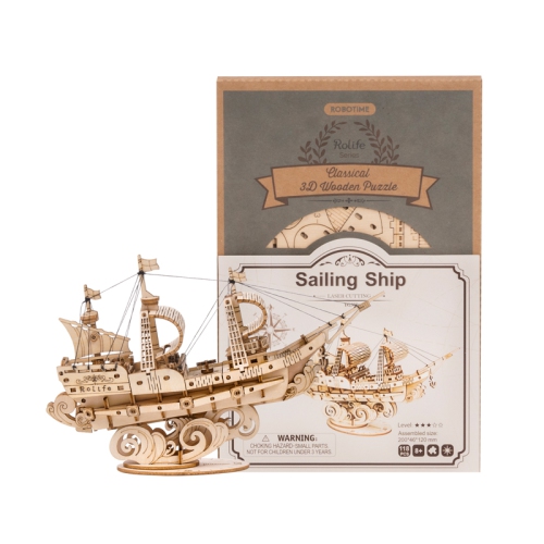 DIY Wood Craft Building Kit Sailing Ship - Boat 3D Wooden Puzzle Arts & Craft Set