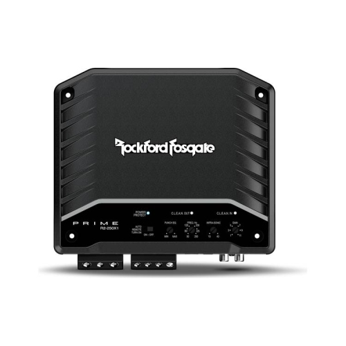 Rockford Fosgate R2-250X1 Prime Series mono subwoofer amplifier — 250 watts RMS x 1 at 2 ohms