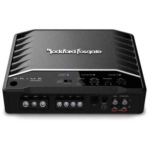 Rockford Fosgate R2-500X1 Prime Series mono subwoofer amplifier — 500 watts RMS x 1 at 2 ohms