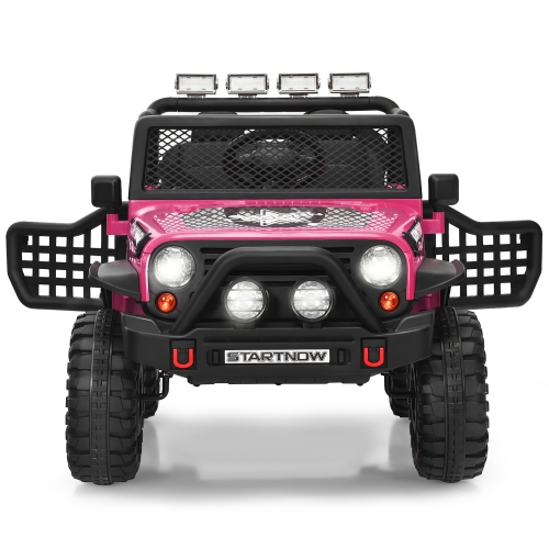 Costway 12V Kids Ride On Truck Remote Control Electric Car w/Lights&Music