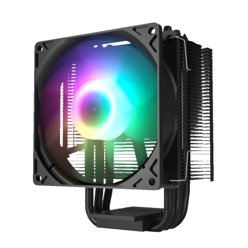 Vetroo 5 Heat Pipes 120mm PWM Processor 150W TDP Fan Intel LGA 1200 115X / AMD Ryzen AM4 Universal Socket Black