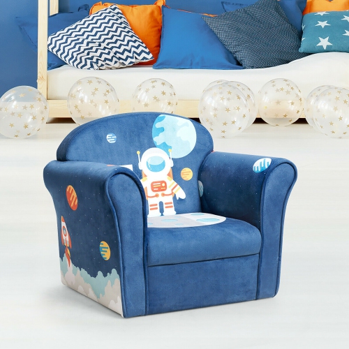 Costway Kids Astronaut Sofa Children Armrest Couch Toddler Furniture
