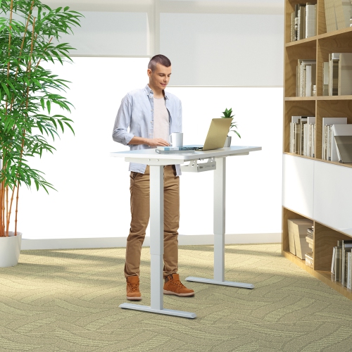 Costway 48'' Universal One-Piece Desktop for Standard & Sit to Stand Desk Frame