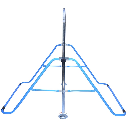 Gymnastics Bar Kids Home Training Kip Bar | 3 in 1 Set w Swing Seat, Trapeze Rings, Expandable Horizontal Bar Folding | Junior Gymnastics Training