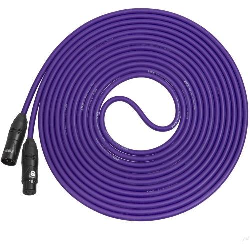 LYXPRO  Balanced Xlr Cable 25 Ft Premium Series Professional Microphone Cable, Powered Speakers And Other Pro Devices Cable In Purple