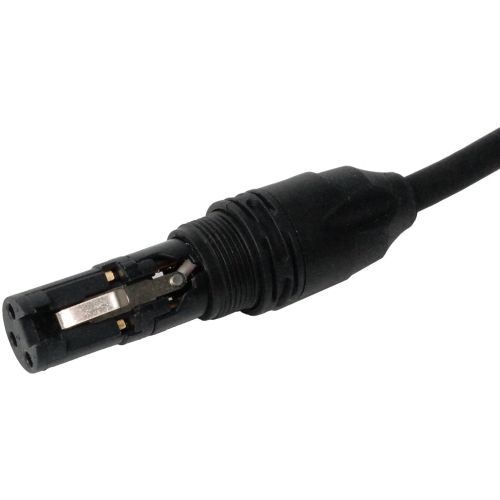 LyxPro - 25 Ft - Black - XLR Right Angle Male to Female Microphone Cable for professional Microphone & Devices