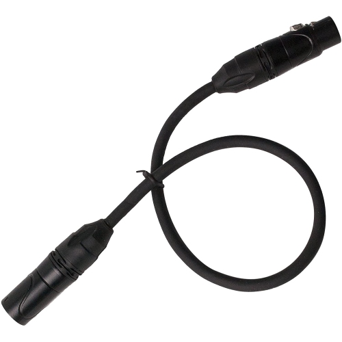 LyxPro Balanced XLR Cable 3 ft Premium Series Professional Microphone Cable, Powered Speakers and Other Pro Devices Cable, Black