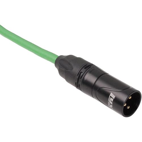 LyxPro LCS Premium Series 1.5ft XLR Microphone Cable for Professional Microphones and Devices, Green