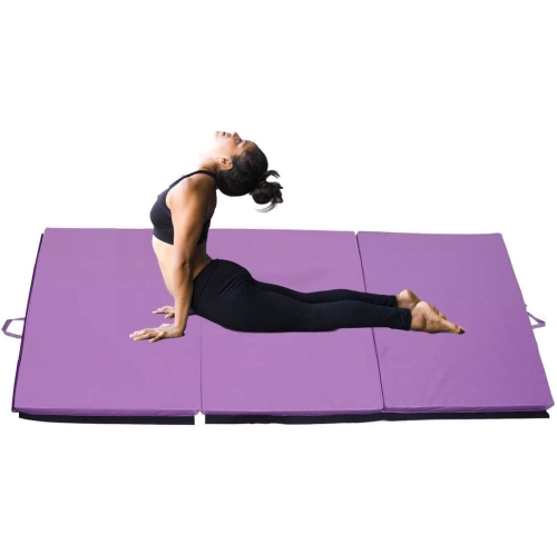 Tri Folding 6ft x 4ft Gymnastics Mat, Fitness & Exercise Mat for Home Gym - 180x120x5cm / 6' x 4' x 2"