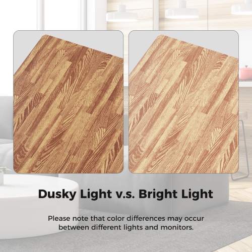 Costway 12 Tiles Wood Grain EVA Foam Floor Mats Interlocking w/Borders 24" Natural