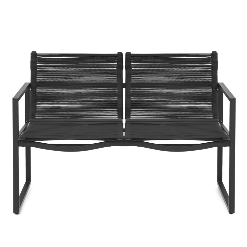 Costway 4PCS Patio Furniture Conversation Set Sofa Loveseat Armrest Garden Deck