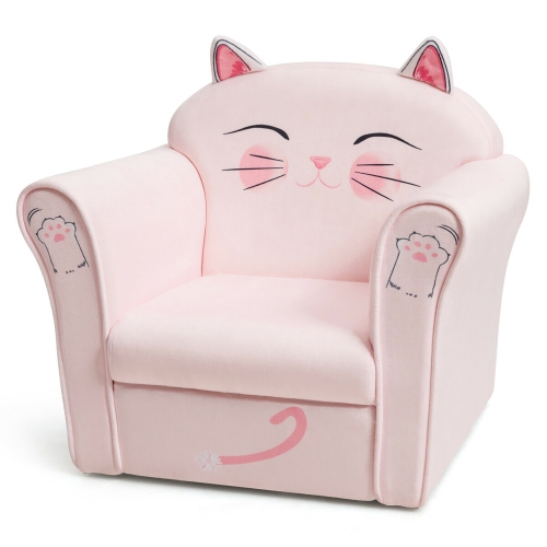Costway Kids Cat Sofa Children Armrest Couch Toddler Furniture Gift