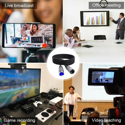 ISTAR Flexible Premier Series 3 Pin XLR Male to XLR Female Cable 2 Meter XLR Cable Microphone Extension Balanced Audio Cable for Phantom Power,