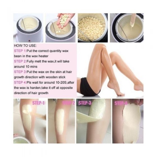 ISTAR 5 Pack Hard Wax Beads for Hair Removal for Face, Bikini, Legs, Underarm, Back, Chest Refill Pearl Beans for Wax Warmer Kit