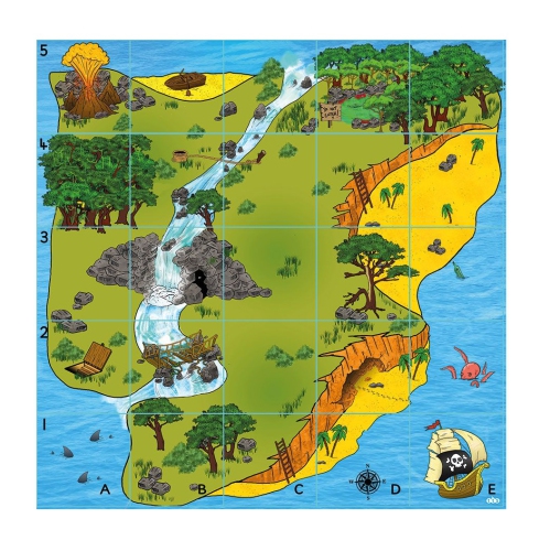 MERCONNET TTS Bee-Bot Programmable Robot Toy, City Floor Placemats Toy Fantasy Island Floor Placemats