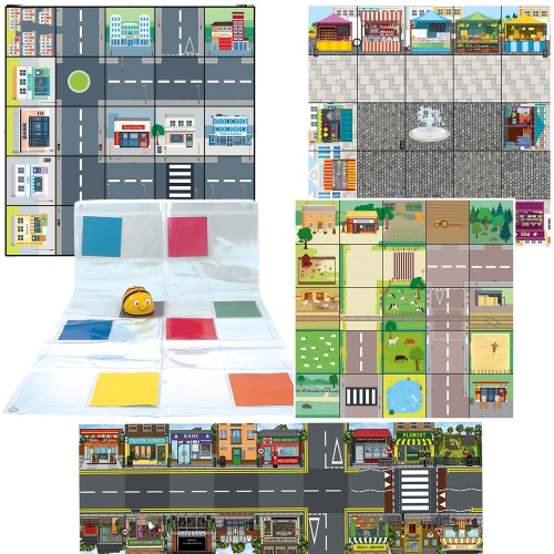 TTS  Bee-Bot Educational Programmable Floor Robot Toy for Kids - Programmable Robot, Community & People Bundle