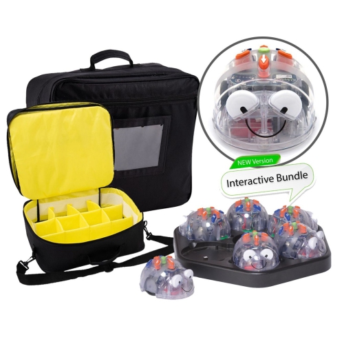 TTS Bee-Bot/Blue-Bot Programmable Robot Toy City Floor Placemats Hive Storage Bag with 6-Blue-Bots & Docking Station