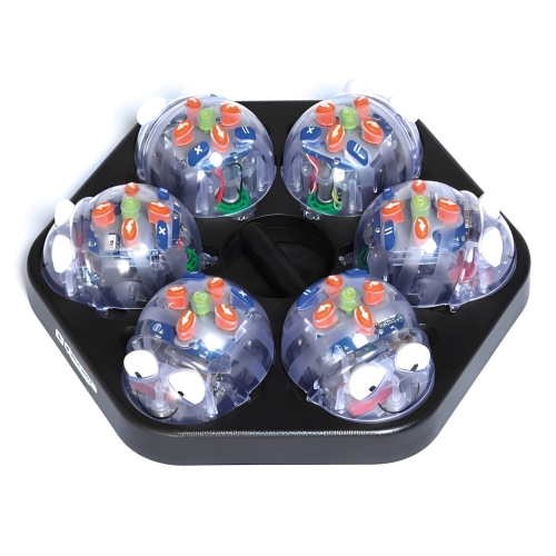 Blue-Bot Programmable Toy Robot Class Pack, New See & Say Version, Bluetooth Coding Robots for Kids 3 Years and up - 6-pcs Blue-Bots with FREE 1-pc