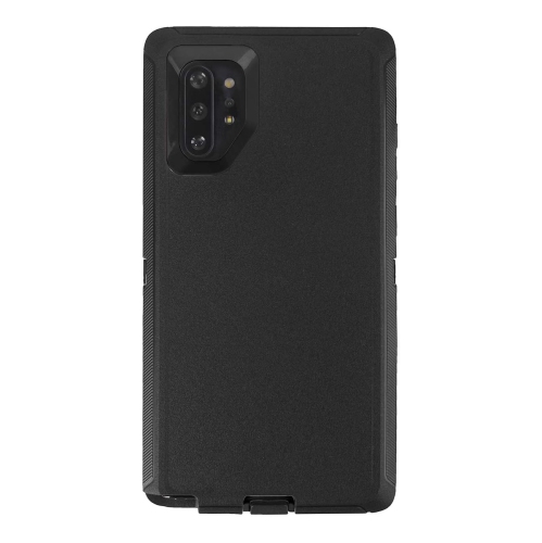 【CSmart】 Anti-Drop Triple 3 Layers Shockproof Heavy Duty Defender Hard Case for Samsung Galaxy Note 10 Plus 10+, Black