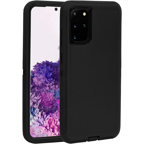 【CSmart】 Étui Coque rigide anti-chute triple 3 couches antichoc robuste Defender pour Samsung Galaxy S20, noir