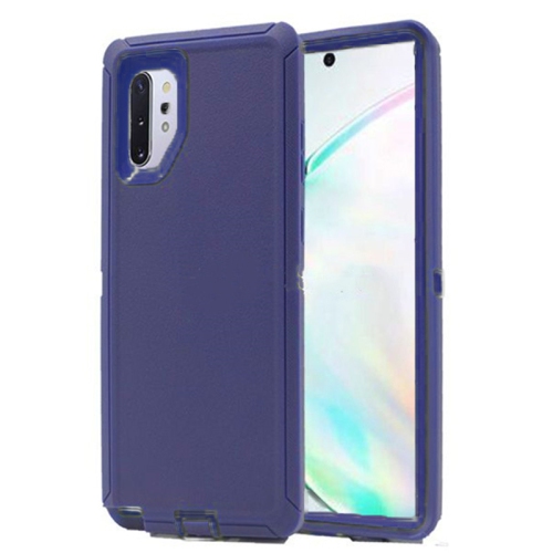 【CSmart】 Anti-Drop Triple 3 Layers Shockproof Heavy Duty Defender Hard Case for Samsung Galaxy Note 10 Plus 10+, Navy