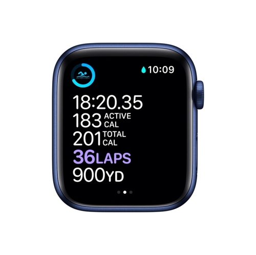 Apple Watch Series 6 (GPS) 40mm Blue Aluminum Case with Deep Navy