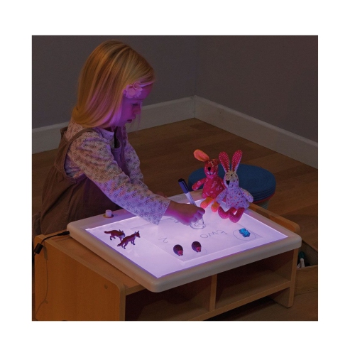 TTS A3 RGB Light Panel Illuminated Erasable LED Message Writing Boards Ideal for Encouraging Young Children | Wipe Surface