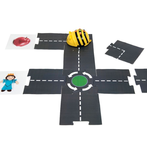 TTS Bee-bot Modular Road | Bee-Bot Floor Educational Fun Robot Toy - Programmable Robot Toys for Kids, City Floor Placemats | Above 3 years toy,