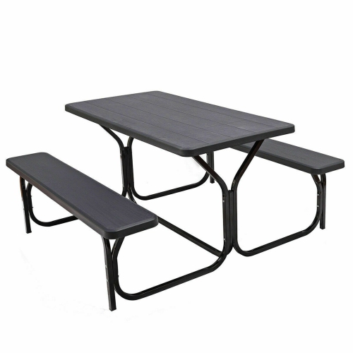 Large Folding Outdoor Picnic Camp Aluminum Easy Table Portable Suitcase  W/Bag
