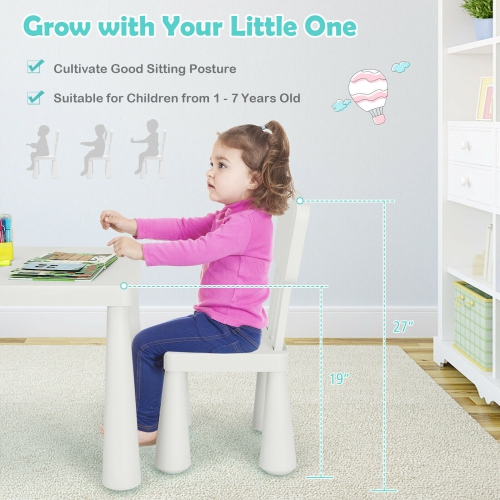 Ensemble table et chaises pour enfants Gymax