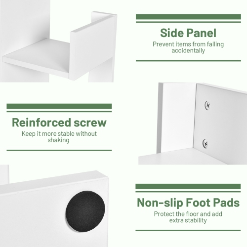 Gymax 8-Shelf Bookcase Modern Tree Bookshelf Storage Decor Freestanding