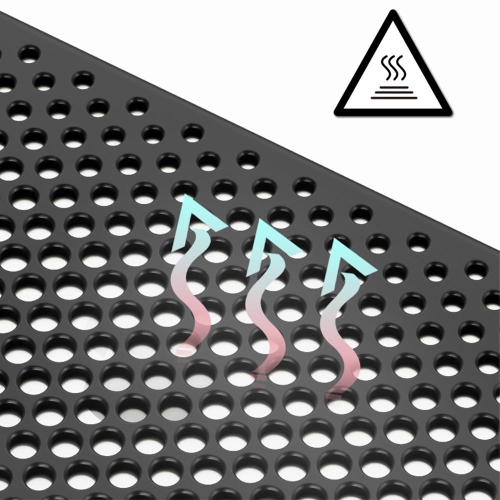 Breathable Mesh Heat Dissipation Phone Case For iPhone 12 Pro Max 6.7", blue