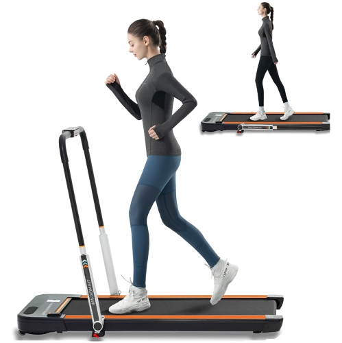 WINGOMART 2.5HP 2 in 1 Folding Under Desk Treadmill & Walking pad Folding Walking Jogging Machine UP to 12KM/H for Home & Office with Remote Control