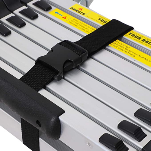 Échelle télescopique en aluminium de 3,8 m/12,5 pi, portative, polyvalente Et polyvalente, avec charnières et capacité de charge de 150 kg pour une