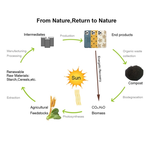 Étui de protection antichoc biodégradable pour téléphone cellulaire iphone12 Pro de 6.1 po, rose