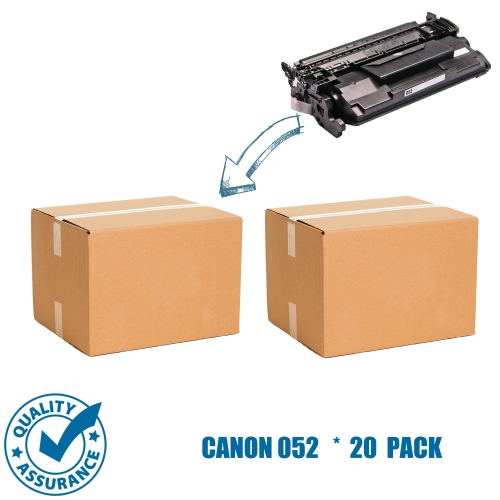 Printer Pro™ 20 Pack Canon 052/Canon-052/canon052 Standard Page Yield Compatible Black Toner Cartridge-Canon Printer ImageClass MF424/MF426/LBP214
