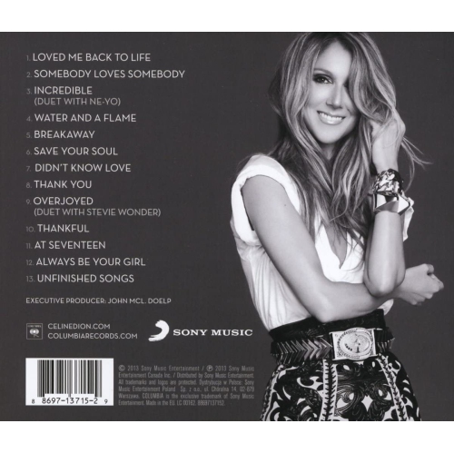 Celine Dion - Loved Me Back to Life - [CD]