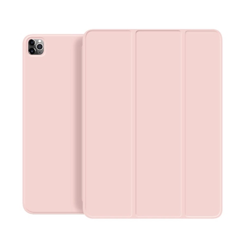 iPad Pro 12.9" 2020 & 2018 Leather Shockproof Case with Pencil Holder, Pink - PrimeCables®