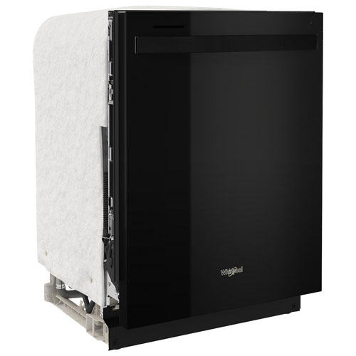 Lave-vaisselle encastrable 24 po 50 dB avec cuve en inox de Whirlpool - Noir