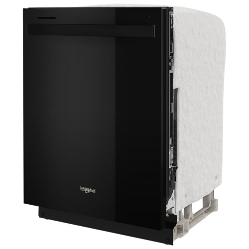 Lave-vaisselle encastrable 24 po 50 dB avec cuve en inox de Whirlpool - Noir