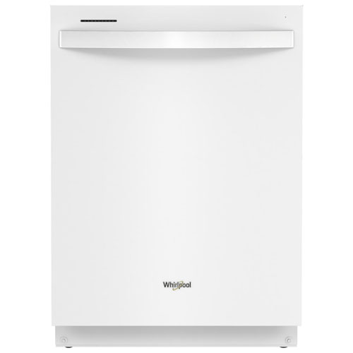 Whirlpool 24" 50dB Built-In Dishwasher with Stainless Steel Tub - White
