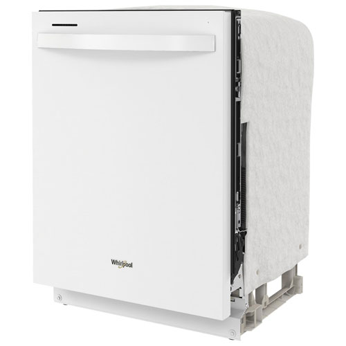 Lave-vaisselle encastrable 24 po 50 dB avec cuve en inox de Whirlpool - Blanc