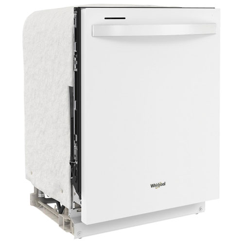 Lave-vaisselle encastrable 24 po 50 dB avec cuve en inox de Whirlpool - Blanc
