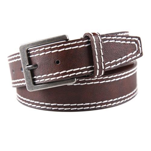 NICCI Belt with Contrast Ecru Stitching Detail