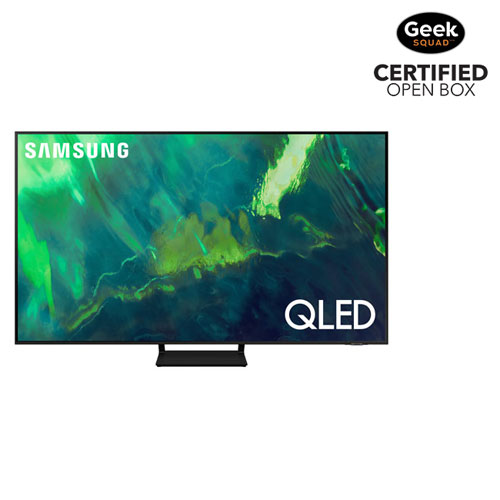 Open Box - Samsung 55" 4K UHD HDR QLED Tizen Smart TV - 2021