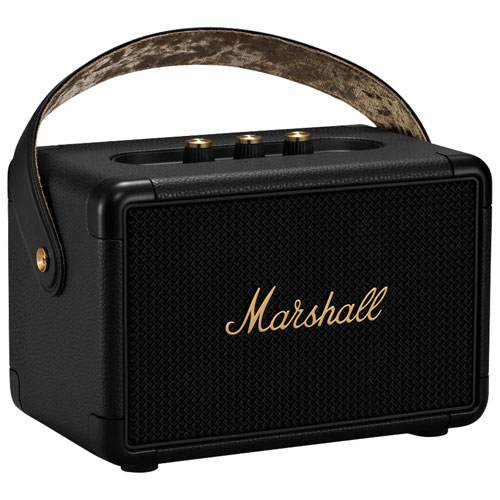 Marshall speaker with store radio