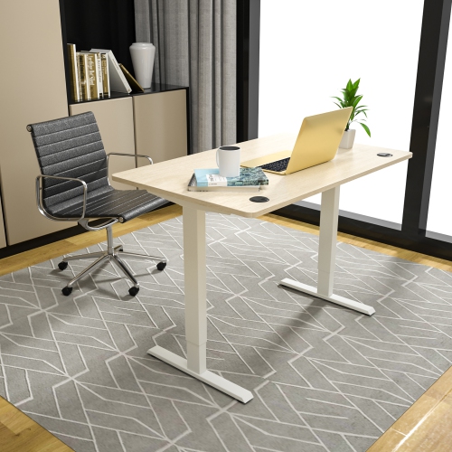 Costway Universal Tabletop for Standard & Standing Desk Frame Natural